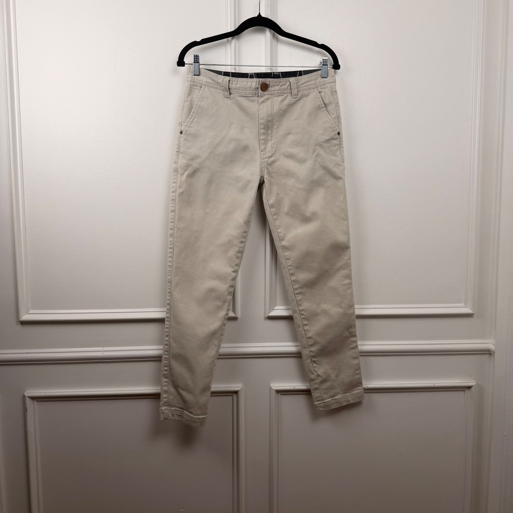 I Love Ugly Beige Slim Fit Chino Pants Tan Cotton Blend Size S Auckland Design